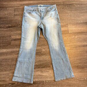 Levi Strauss Signature Mid Rise Bootcut Jeans Women’s 20 W35 L32 Light Wash